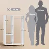 Armoire à roulettes HOMCOM, penderie mobile, 80 x 40 x 128 Voir les images du produit 3