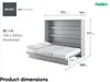 MEBLINI Schrankbett Bed Concept - Wandbett mit Lattenrost - Produktbild-Vorschau 8