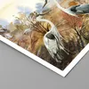 Poster - Poster ohne Rahmen - Kraniche Vögel Herbst - 60x60 Produktbild-Vorschau 2