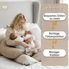 Stillkissen Zwillinge XXL 90x50 cm für Tandem-Stillen Beige Produktbild-Vorschau 5