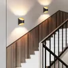 ZMH Wandleuchte Innen Wandlampe Schwarz Gold Up Down Flur Produktbild-Vorschau 6