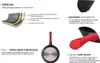 A marketing image showing a frying pan with various features highlighted by text and diagrams. Anteprima dell’immagine prodotto