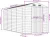 vidaXL Gartenhaus Braun 191x385x198 cm Verzinkter Stahl Produktbild-Vorschau 6