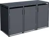 DEGAMO Mülltonnenbox 3er MÜNCHEN 200x80x116cm für Tonnen Produktbild-Vorschau 1