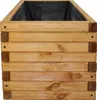 Pflanzkasten Holz mit Vlies 180x42x38cm naturbraun - XXL Produktbild-Vorschau 9