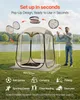 SucceBuy Transparentes Zelt, 127x127x170 cm, Pop-up-Zelt Produktbild-Vorschau 2
