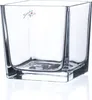 Štvorcová váza CUBE - číra - 12x12x12cm - sklo Náhľad obrázku produktu 3