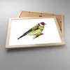 Gerahmtes Poster - Rahmen in heller Eiche - Stieglitz Vogel Produktbild-Vorschau 3