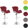 Two bar stools are shown against a white background, with color swatches on the right. Náhled obrázku produktu