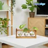 Váza Relaxdays ve tvaru zkumavky, kulaté skleněné vázy s Náhled obrázku produktu 2