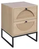 Relaxdays, table de chevet, aspect rotin, 2 tiroirs, Voir les images du produit 10