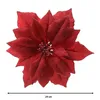 Weihnachtsstern Blume auf Clip 24cm rot Produktbild-Vorschau 3