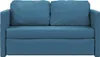 vidaXL Bodensofa mit Schlaffunktion Blau 122x204x55 cm Samt Produktbild-Vorschau 5