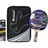 A table tennis set including a paddle, a case, and a box of balls, displayed on a white background. Produktbild-Vorschau