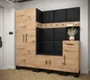 Garderobe ARTIN Set 1 mit gepolsterten Paneelen Industrial Produktbild-Vorschau 2