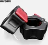 A pair of black and red barbell collars on a white background. Produktbild-Vorschau
