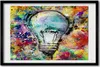 Bild 60x40 MDF-Rahmen, Wandkunst Birne Produktbild-Vorschau 1