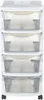 Bama Commode met wieltjes Wit 36x40x80 cm Anteprima dell’immagine prodotto 1