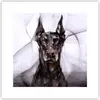 Poster - Poster ohne Rahmen - Hund Abstraktion - 30x30 cm - Produktbild-Vorschau 1