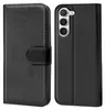 A black flip case for a smartphone is shown from two angles. Anteprima dell’immagine prodotto