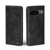 A black flip case for a smartphone is shown from two angles against a white background. Produktbild-Vorschau