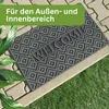 Fußmatte - Für Innen und Außen - 45x75 cm - Grau - Gummi - Produktbild-Vorschau 6