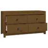 vidaXL Beistellschrank Honigbraun 100x40x54 cm Massivholz Produktbild-Vorschau 4