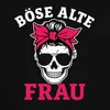 Böse Alte Frau Totenkopf Bandana Sonnenbrille Oma Biker Produktbild-Vorschau 3