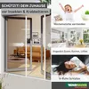 Fliegengitter Plisseetür für Doppeltüren – 240x240 cm, weiß Produktbild-Vorschau 1