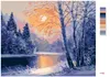 Zuty - Malen nach Zahlen - WINTERFLUSS UND KAHLE BÄUME, Produktbild-Vorschau 3