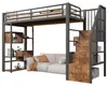 Hoogslaper 90 x 200 cm met LED-verlichting, een open kast, Productafbeelding-voorbeeld 5