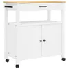 vidaXL Kuchynský vozík MONZA 84x40x88,5 cm z masívneho Náhľad obrázku produktu 1