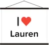 MuchoWow® Textilposter Ich liebe - Lauren - Mädchen 60x45 Produktbild-Vorschau 1