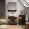 Mobiletto bagno Vicco Eden Antracite 40 x 84 cm, Model Anteprima dell’immagine prodotto 3