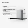 Klarstein Verosteel digestoř 90 cm - 882 m³/h, energetická Náhled obrázku produktu 8