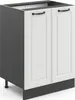 Küchenunterschrank Vicco R-Line Weiß Landhaus 60 cm ohne Produktbild-Vorschau 1