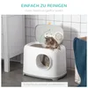 PawHut Katzentoilette mit Haube für Katzen bis 5 kg Produktbild-Vorschau 6