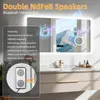 Zrcadlo do koupelny WISFOR s Bluetooth a LED osvětlením, Náhled obrázku produktu 6