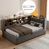 okwish Polsterbett 90×200 mit Ablagen,Staufächern und Produktbild-Vorschau 4