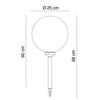 Globo Solarleuchte Kunststoff Silber metallic, 4xLED; 3377 Produktbild-Vorschau 6