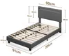 BEALIFE BF27 Polsterbett 90x200 cm mit Lattenrost | Produktbild-Vorschau 6