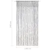 vidaXL Rideau en macramé anthracite 140x240 cm coton Voir les images du produit 7