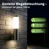 Grafner® Edelstahl Wandlampe mit Bewegungsmelder 10WBPIR Produktbild-Vorschau 2