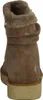 A back view of a brown suede boot with a fur lining and a thick sole. Produktbild-Vorschau