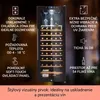 Klarstein vinotéka, slim, 1 zóna, sklenené dvere, UV Náhľad obrázku produktu 2