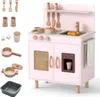 COSTWAY Cucina per bambini, cucina giocattolo per bambini Anteprima dell’immagine prodotto 1