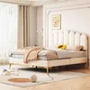 okwish Polsterbett 140 x 200 cm, Bettgestell mit Kopfteil Produktbild-Vorschau 8