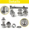 572pcs Innensechskant Zylinderschrauben M3 M4 M5 M6 Produktbild-Vorschau 4