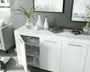 Dmora Credenza Amaculi 42x144x80h cm Bianco, Apertura Anteprima dell’immagine prodotto 5