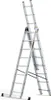 A multi-purpose aluminum ladder shown in an A-frame configuration. Produktbild-Vorschau